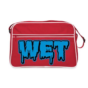 Wet | feucht | nass | Slime - Sac Retro - rouge/blanc - Devant