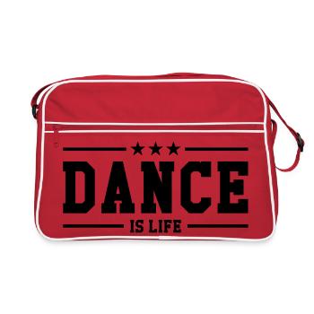 Dance is life - Sac Retro - rouge/blanc - Devant