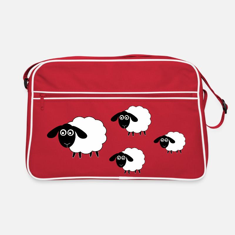 Schafe Schäfchen Lamm Retro Tasche
