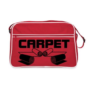 Carpet rolls logo - Retro Bag - red/white - Front