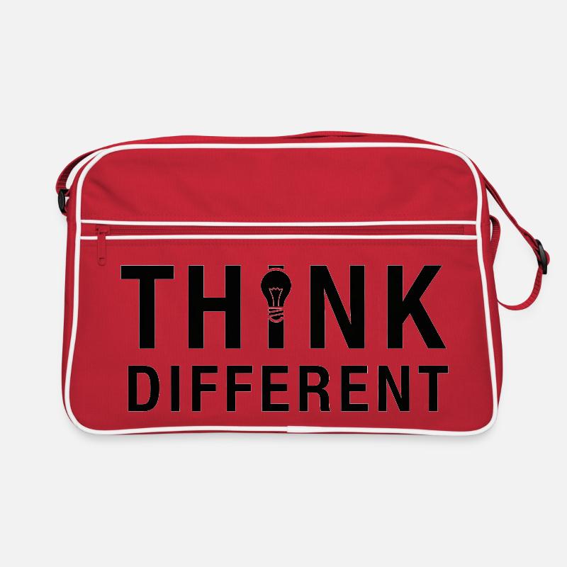 Creative Think Different Lightbulb Design Retro Bag