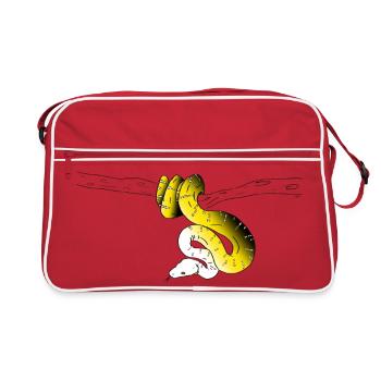 Serpent Jaune - Sac Retro - rouge/blanc - Devant