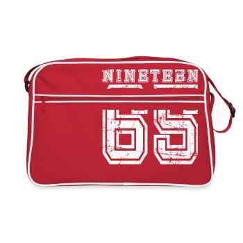 NINETEEN 1965 - Retro Bag - red/white - Front