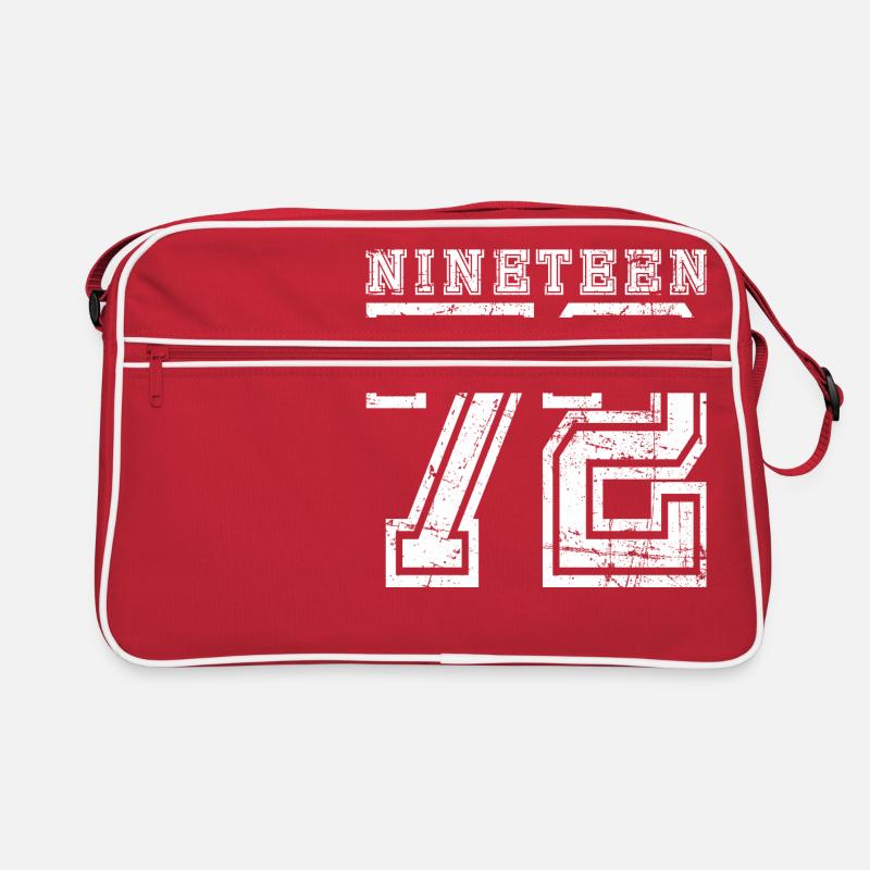 1972 NINETEEN - Sac Retro - rouge/blanc