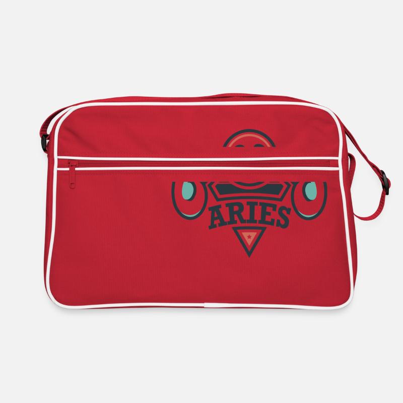 Sternzeichen Widder Aries April Mai Geschenk Retro Tasche