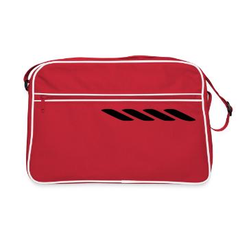 Rope With Bite Logo - Retro Bag - red/white - Front
