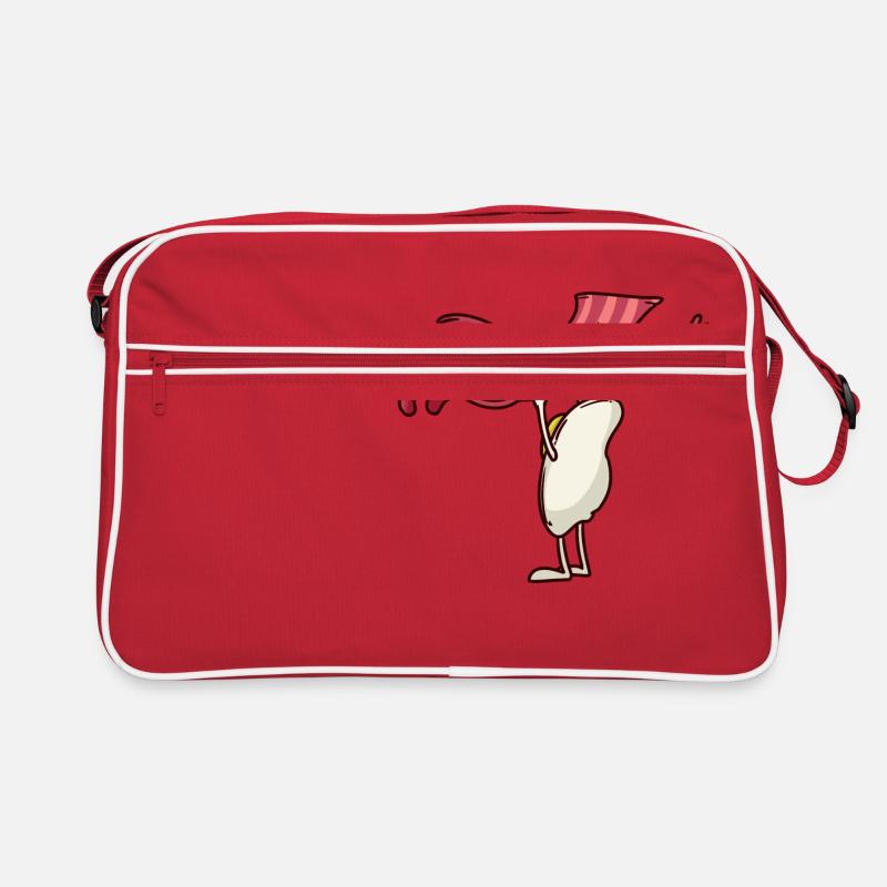 Bacon and egg dance Retro Bag