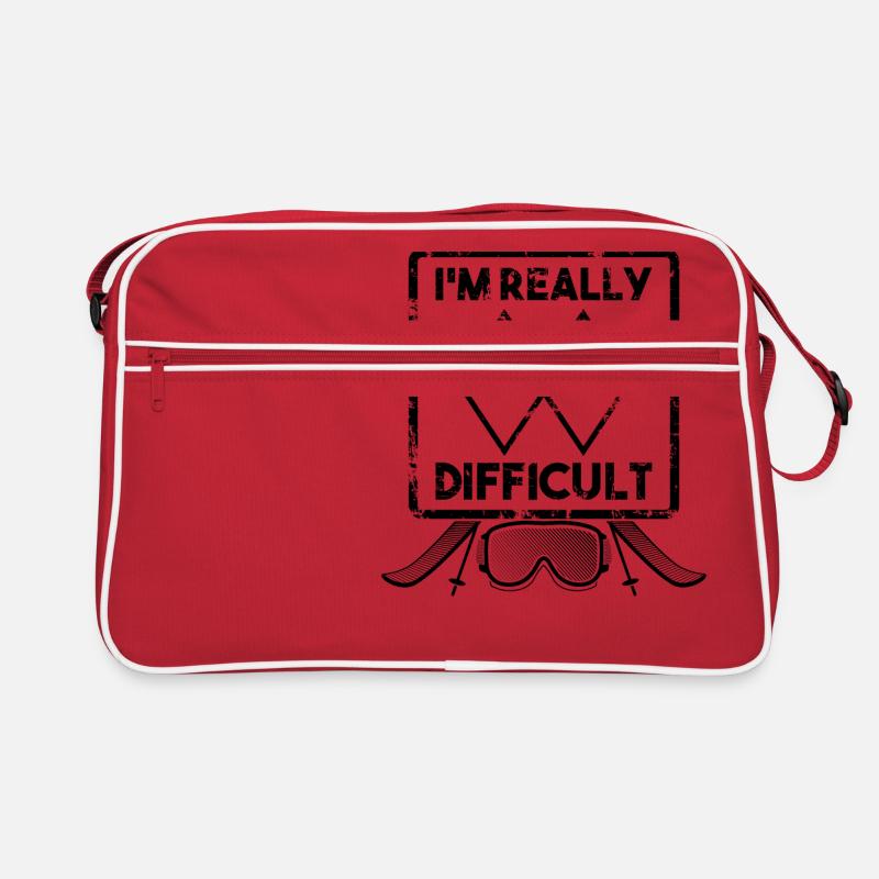 Complicated People Difficult Ski Snowboard Retro Bag