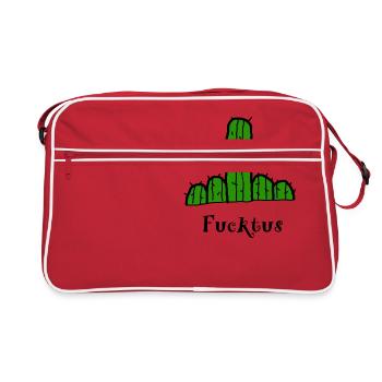 Cactus Gift Birthday - Retro Bag - red/white - Front