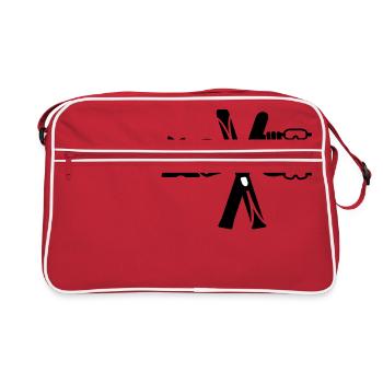 amour ski - Sac Retro - rouge/blanc - Devant