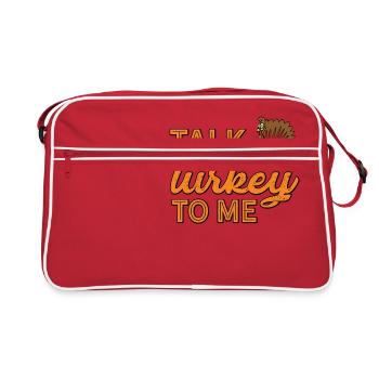 Nenn mich Truthahn - Retro Tasche - Rot/Weiß - Vorne