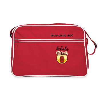 Why have Abs - Retro Tasche - Rot/Weiß - Vorne