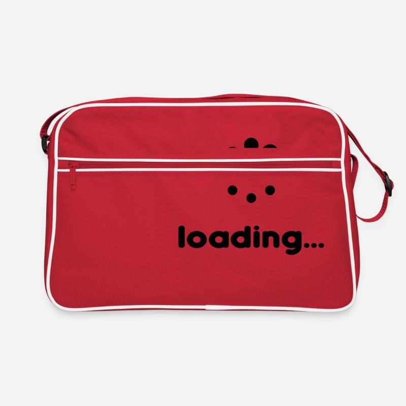 Bitte warten - Loading... Retro Tasche
