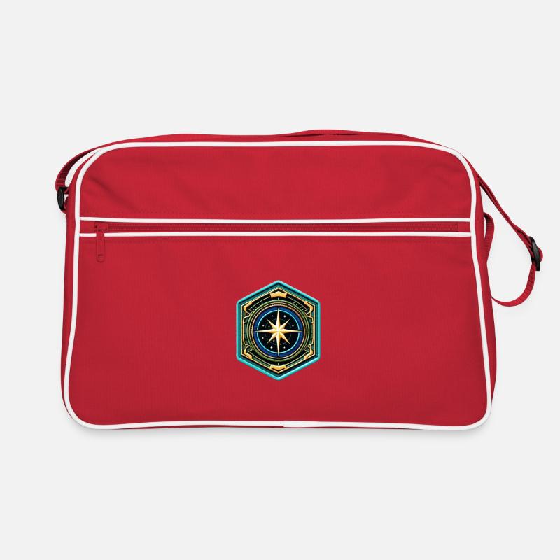 Kartenstern Kompass Patch Retro Tasche