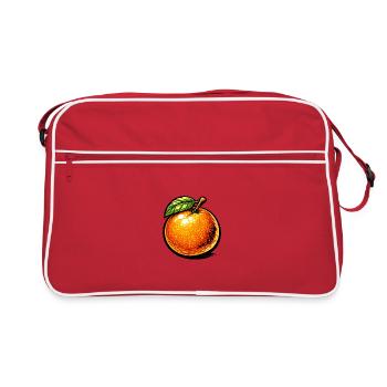 Comic Orange – Design 🍊 d’illustration fruité - Sac Retro - rouge/blanc - Devant