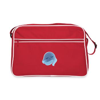 Sleeping Blue Spirit Dream - Retro Bag - red/white - Front
