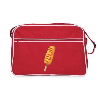 Bacon Cheddar Jalapeño Corn Dog - Retro Tasche - Rot/Weiß - Vorne