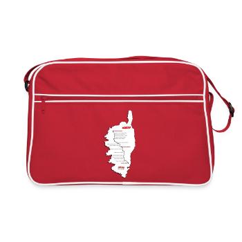 Carte GR20 blanche - Sac Retro - rouge/blanc - Devant