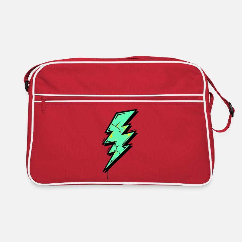 Blitzstil Blitz Abstrakt Retro Tasche