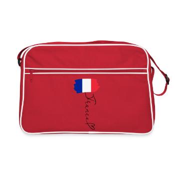 Drapeau France Fierté Régionale Identité Nationale - Sac Retro - rouge/blanc - Devant