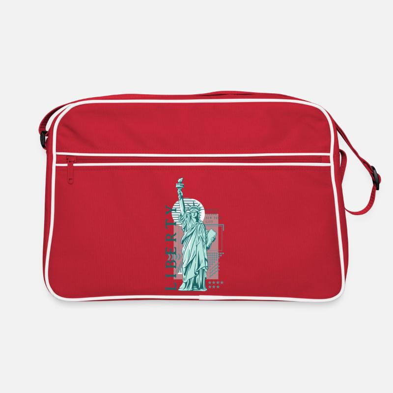 Vintage Blue Liberty Retro Tasche
