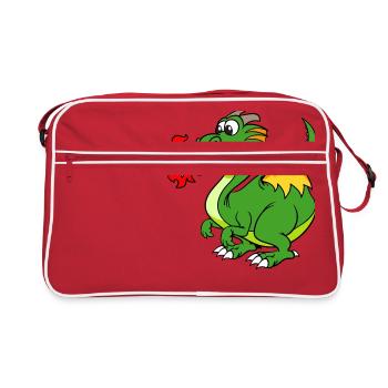 dragon - Retro Bag - red/white - Front