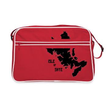 The Isle of Skye, Western Isles, Hebrides,Scotland - Retro Bag - red/white - Front
