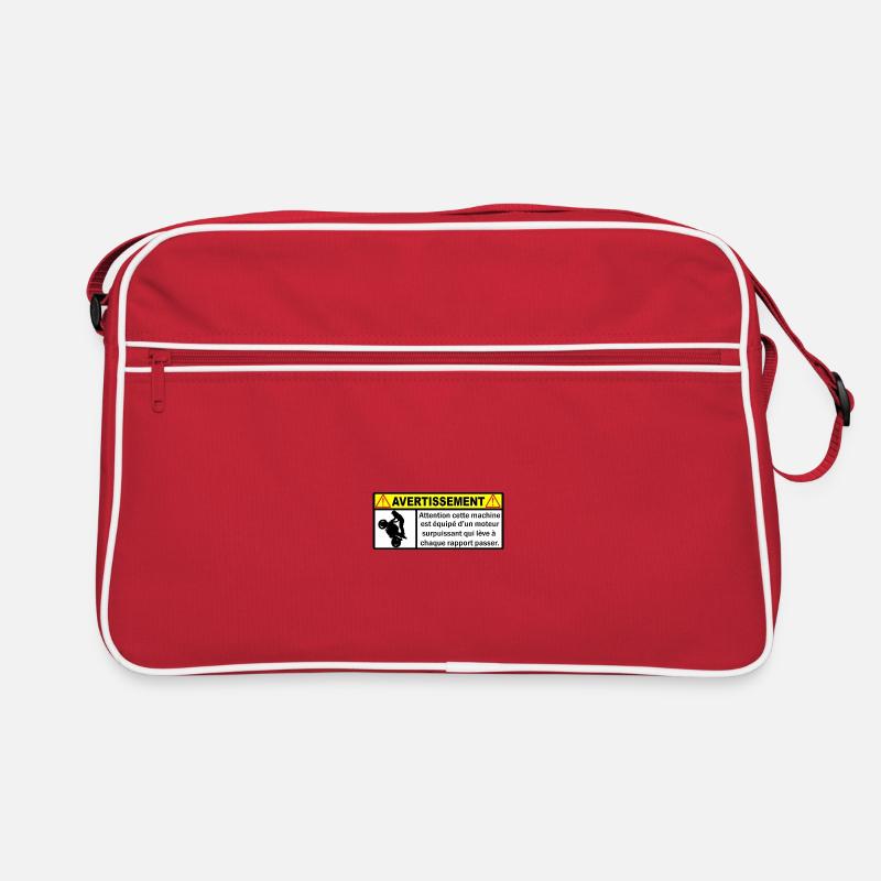 Warnung Retro Tasche