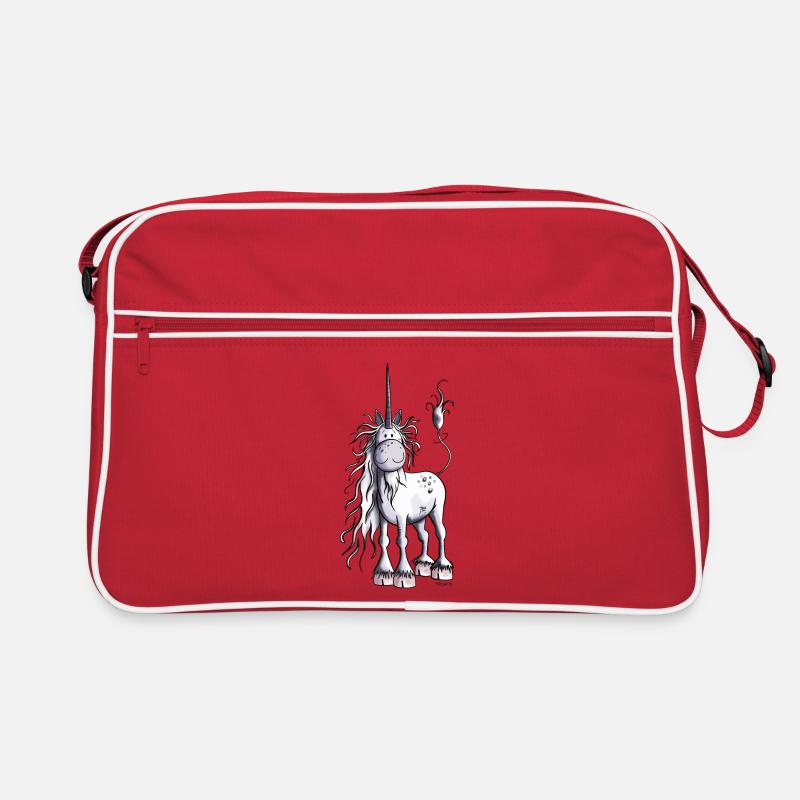 Es ist Einhorn Zeit Retro Tasche