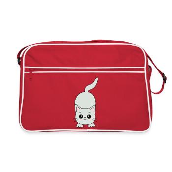 Chat Kawaii - Sac Retro - rouge/blanc - Devant