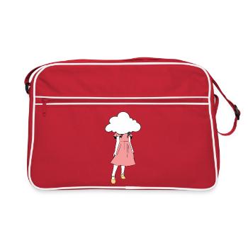 La tête dans les nuages - Sac Retro - rouge/blanc - Devant