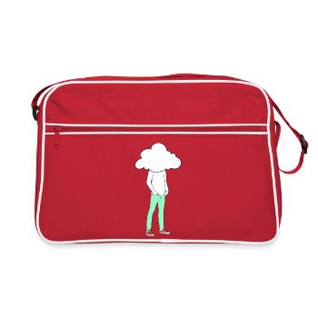 La tête dans les nuages - Sac Retro - rouge/blanc - Devant