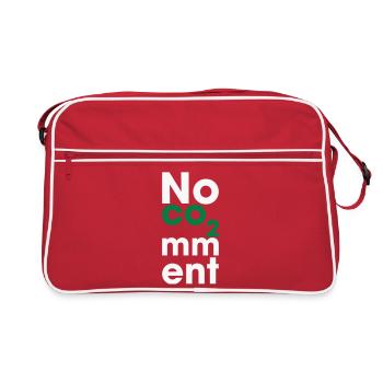 No CO2 Comment – Clean Energy Statement - Retro Bag - red/white - Front