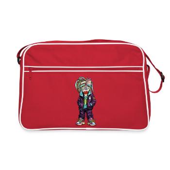 Personnage coloré de Street-Tron - Sac Retro - rouge/blanc - Devant