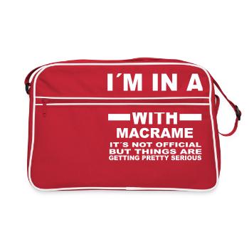 relationship with MACRAME - Retro Bag - red/white - Front