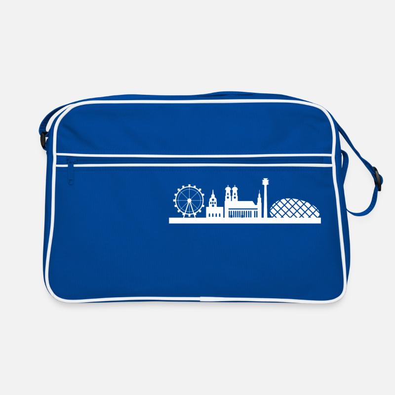 Muenchen Skyline Retro Tasche