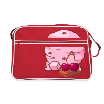 Cherry Ice Cream Ice Cream Ice Cream Ice Cream - Retro Bag - red/white - Front