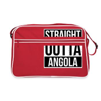 Straight Outta Angola - Retro Bag - red/white - Front