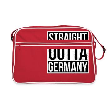 Straight Outta Germany - Retro Bag - red/white - Front