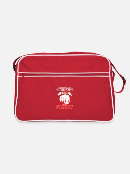 Boxing - Retro Tasche - Rot/Weiß - Vorne