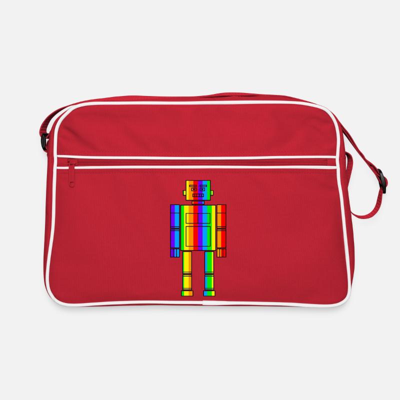 Robot arc-en-ciel Sac Retro