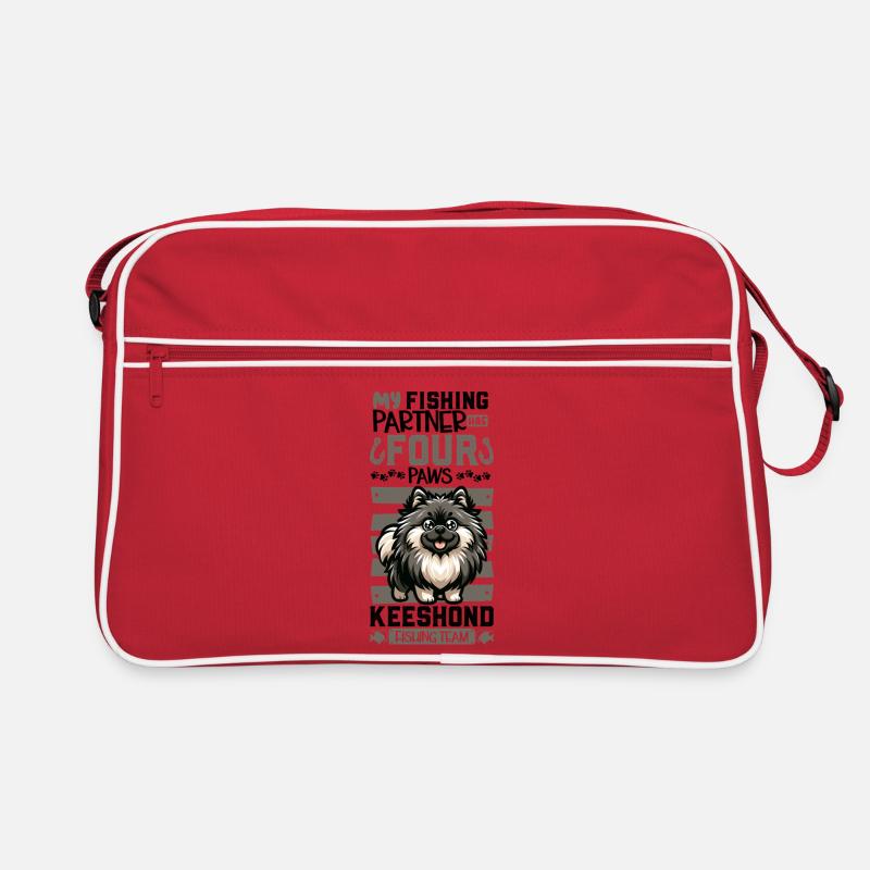 Fishing and Wolfspitz Retro Bag
