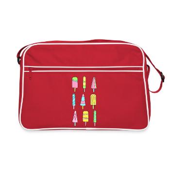 Colorful popsicles - Retro Bag - red/white - Front