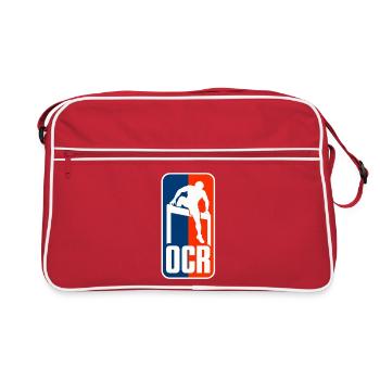 D5174F71-138D-415B-A064-3E5FBFE1FA07 - Retro Tasche - Rot/Weiß - Vorne