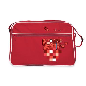 Pop (he) art - Retro Tasche - Rot/Weiß - Vorne