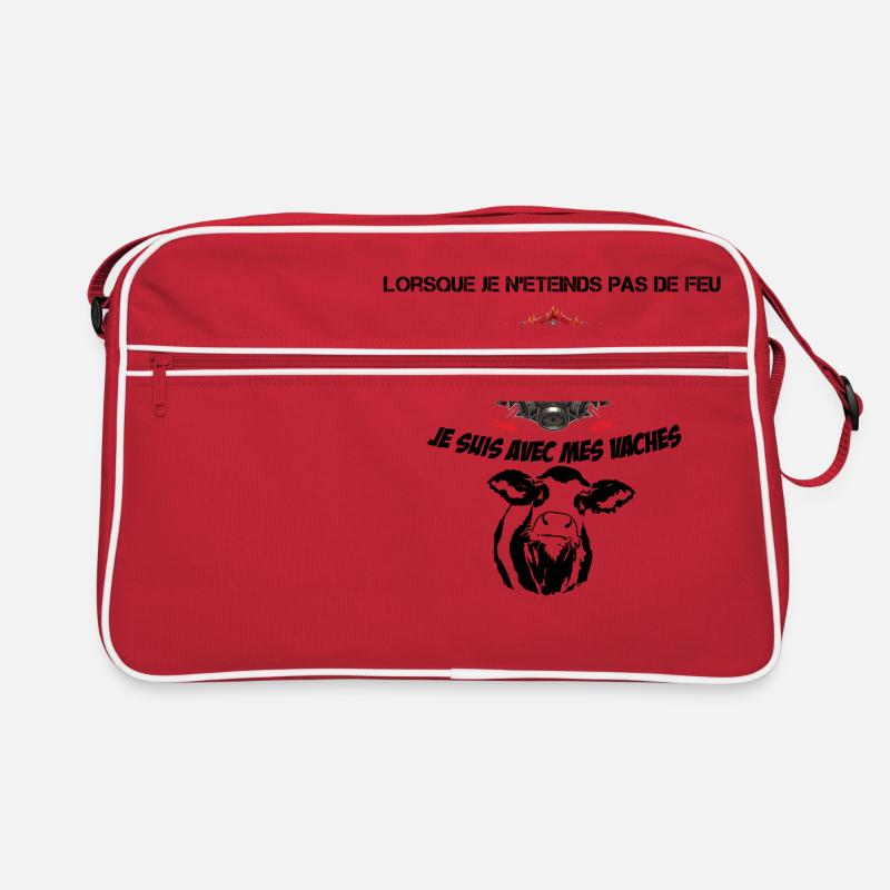 pompier avec mes vaches Sac Retro