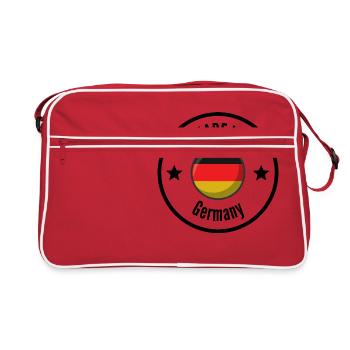 MADE IN GERMANY - Sac Retro - rouge/blanc - Devant