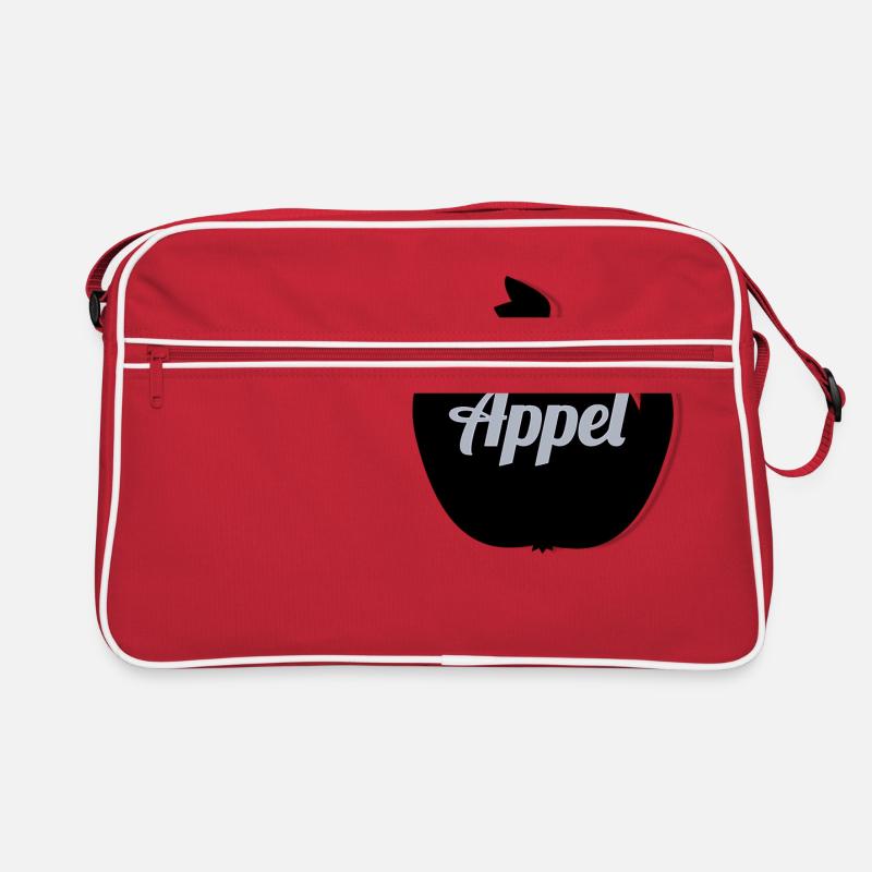 Apple Apfel Retro Tasche