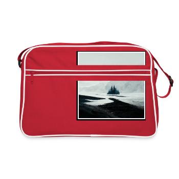 Lonely landscape - Retro Bag - red/white - Front