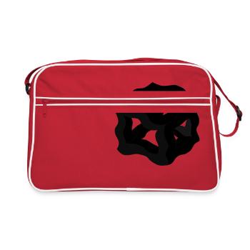 Dream cube or Black Plato's Cube - Retro Bag - red/white - Front